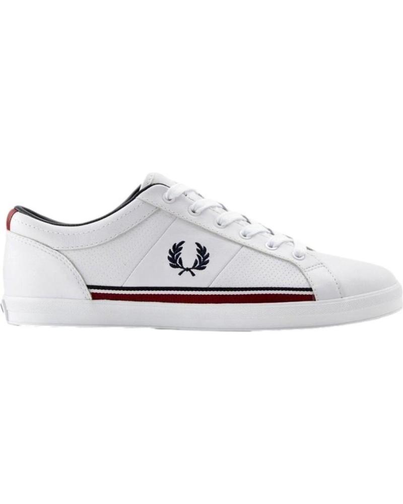 Zapatillas deporte de Hombre FRED PERRY B4331 200 BASELINE PERF LEATHER WHITE-NAVY