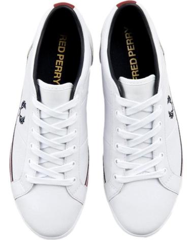 Zapatillas deporte de Hombre FRED PERRY B4331 200 BASELINE PERF LEATHER WHITE-NAVY