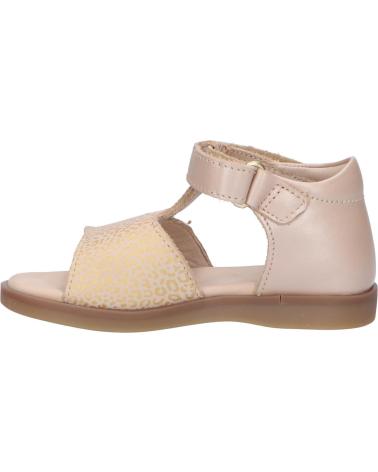 Sandalias de Niña KICKERS 784440-10 GIUSTICIA 111 BEIGE OR LEOPARD