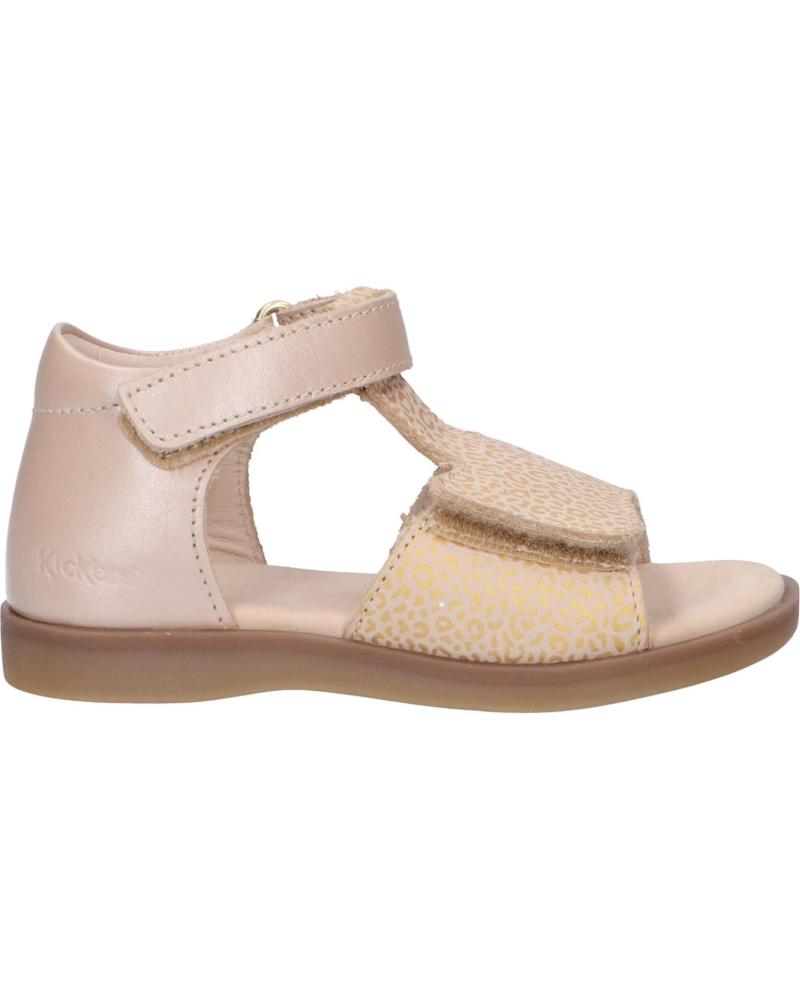 Sandalias de Niña KICKERS 784440-10 GIUSTICIA 111 BEIGE OR LEOPARD
