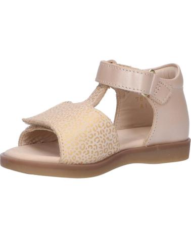 Sandalias de Niña KICKERS 784440-10 GIUSTICIA 111 BEIGE OR LEOPARD