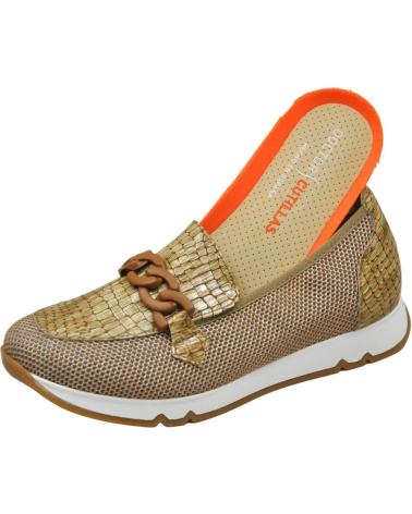 Mocasines de Mujer D`CUTILLAS DOCTOR CUTILLAS - MANOLETINAS DE PIEL Y REJILLA MUJER ADO CAMEL