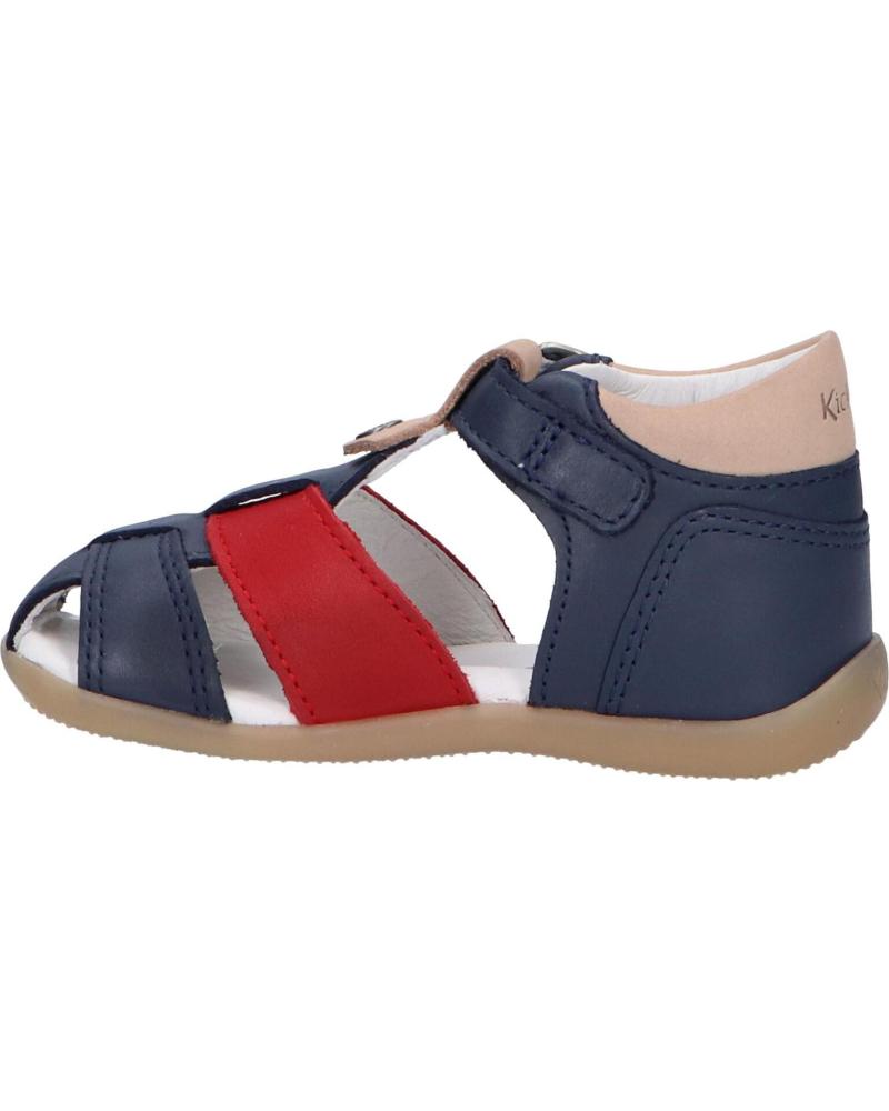 Sandali De Ni o KICKERS 784320 10 BOGOZ 101 MARINE ROUGE BLANC CASSE