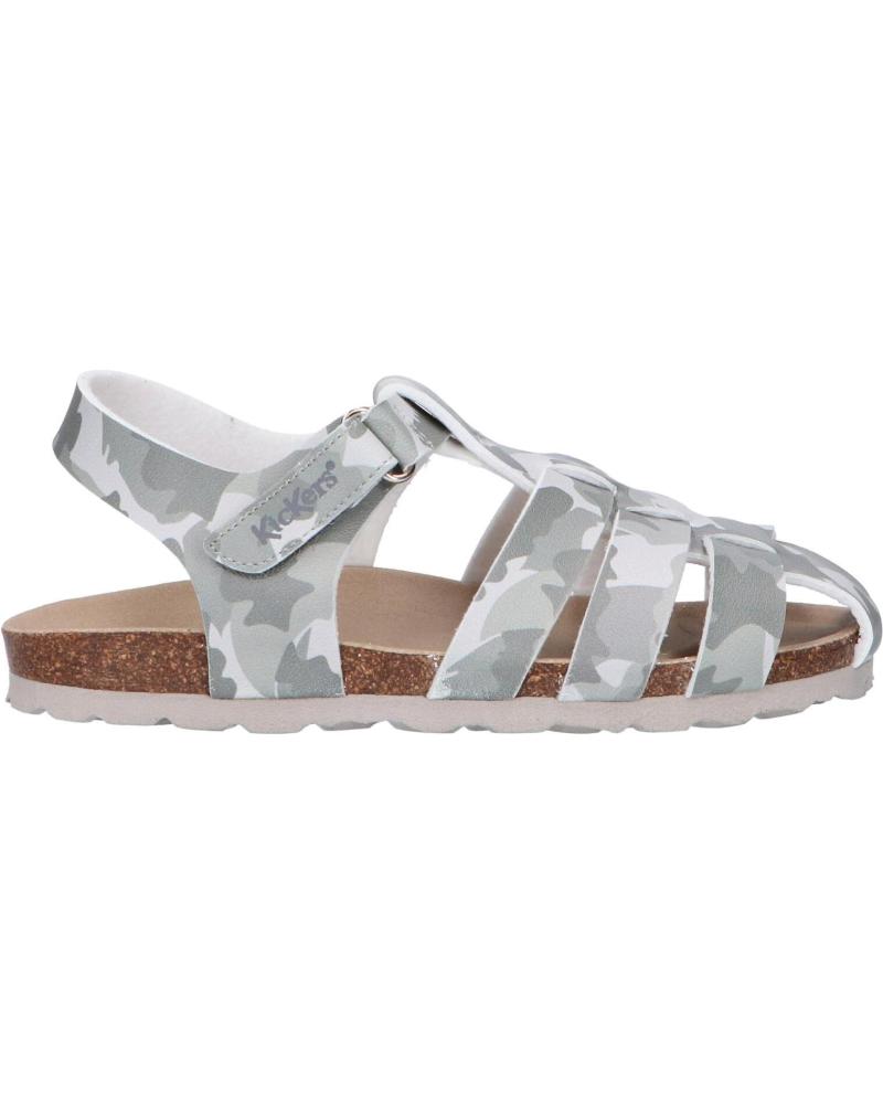 Sandalias KICKERS  de Niño 622389-10 SUMMERTAN  123 GRIS CAMOUFLAGE