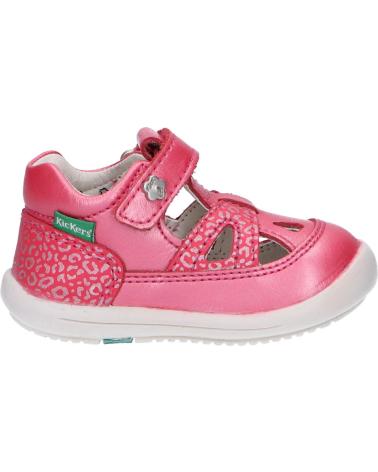 girl shoes KICKERS 692381-10 KIKI  132 ROSE FONCE LEOPARD