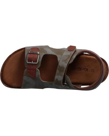 boy Sandals KICKERS 694911-30 FUNKYO  203 KAKI CAMOUFLAGE