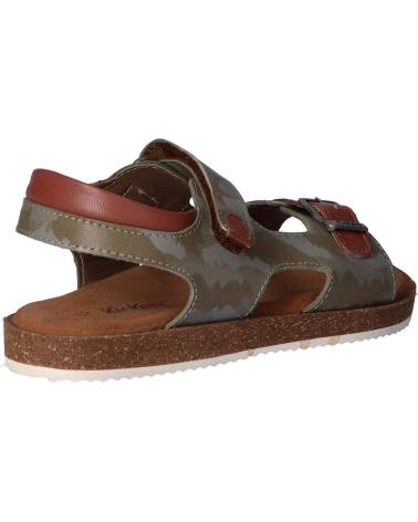 boy Sandals KICKERS 694911-30 FUNKYO  203 KAKI CAMOUFLAGE