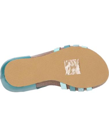 Sandalias de Mujer y Niña KICKERS 784650-30 BOBBAN 223 TURQUOISE METALLISE