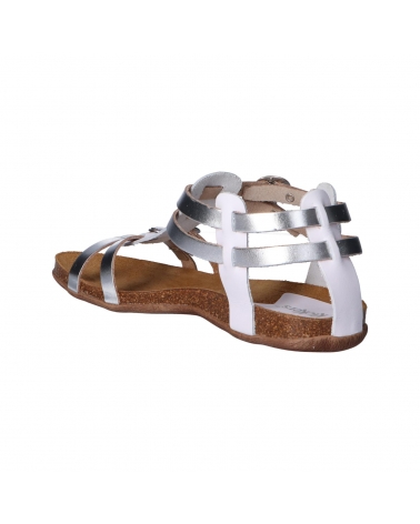 Sandales KICKERS  pour Femme 776151-50 ANA  31 BLANC ARGENT METAL