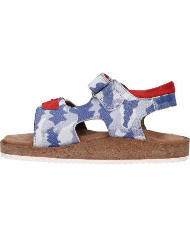 Sandalias de Niño KICKERS 694914-30 FUNKYO 51 BLEU CAMOUFLAGE ROUGE