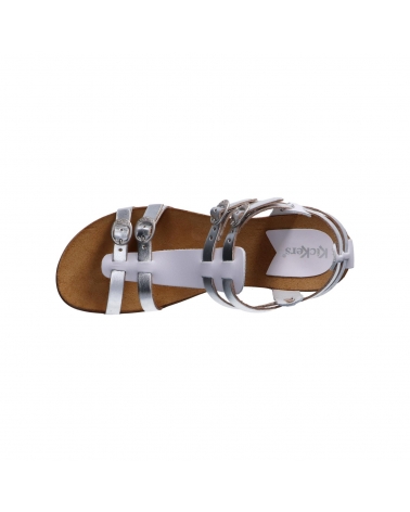 Sandales KICKERS  pour Femme 776151-50 ANA  31 BLANC ARGENT METAL