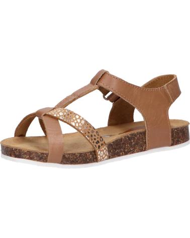 Sandalias de Niña KICKERS 784662-30 BODERY 116 CAMEL MARRON LEOPARD