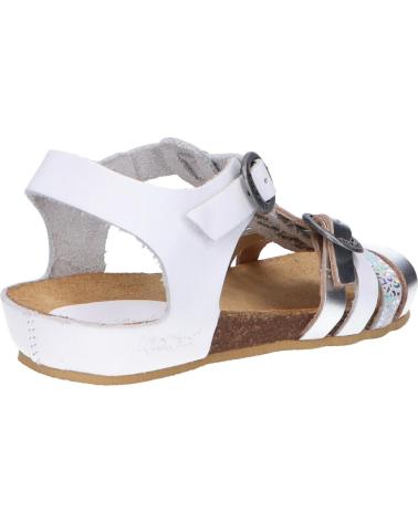 Sandalias de Mujer y Niña KICKERS 784650-30 BOBBAN 31 BLANC METALLISE