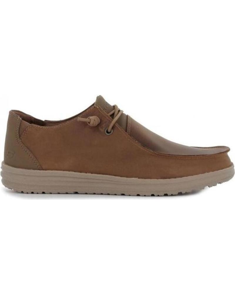 SKECHERS SNEAKERS HOMBRE RELAXED FIT MELSON-RAMILO MARRON MARRóN
