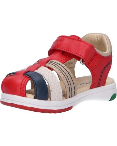 Woman and girl and boy Sandals KICKERS 349507-10 PLATINIUM  4 ROUGE