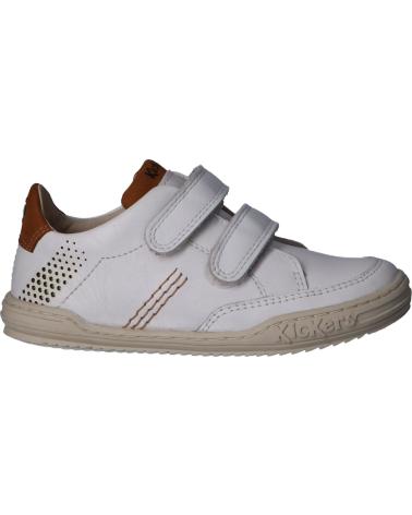 Woman and girl and boy sports shoes KICKERS 784780-30 JOUO  33 BLANC CAMEL