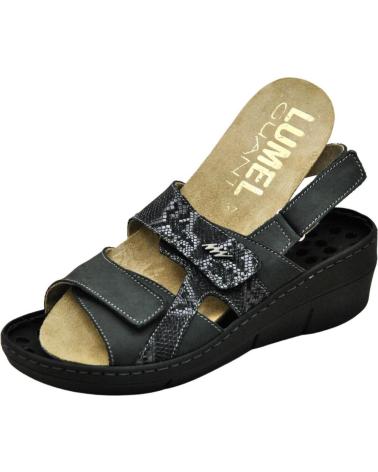 Sandálias de Mulher LUMEL SANDALIA 8526-5233 RENNA-IGUANA MUJER PLANTILLAS EXTR ANTRACITA