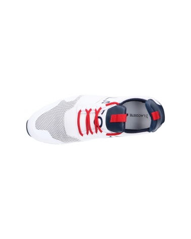 Sportschuhe LACOSTE  für Herren 39CMA0008 MENERVA ELITE 1  407 WHT-NVY-RED