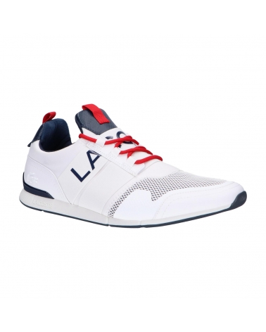 Sportschuhe LACOSTE  für Herren 39CMA0008 MENERVA ELITE 1  407 WHT-NVY-RED