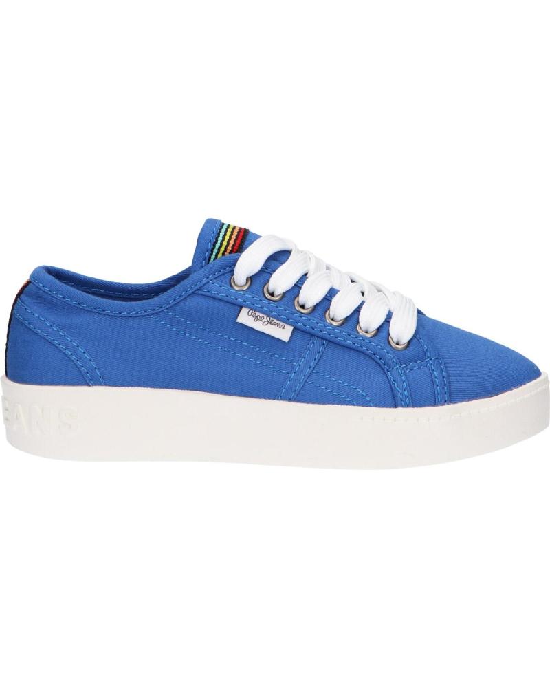 Sneaker für Mädchen und Junge PEPE JEANS PGS30448 BRIXTON CANVAS 539 LAGOON