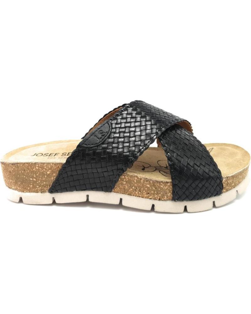 Sandalias JOSEP SEIBEL  de Mujer LUCIE-01 PIEL NEGRA  NEGRO