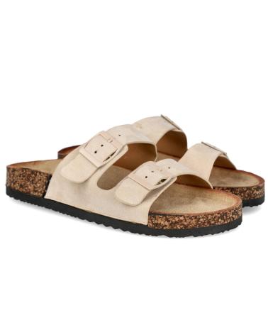 Woman Sandals L&R SHOES TF28 SANDALIAS PLANAS MUJER BEIG