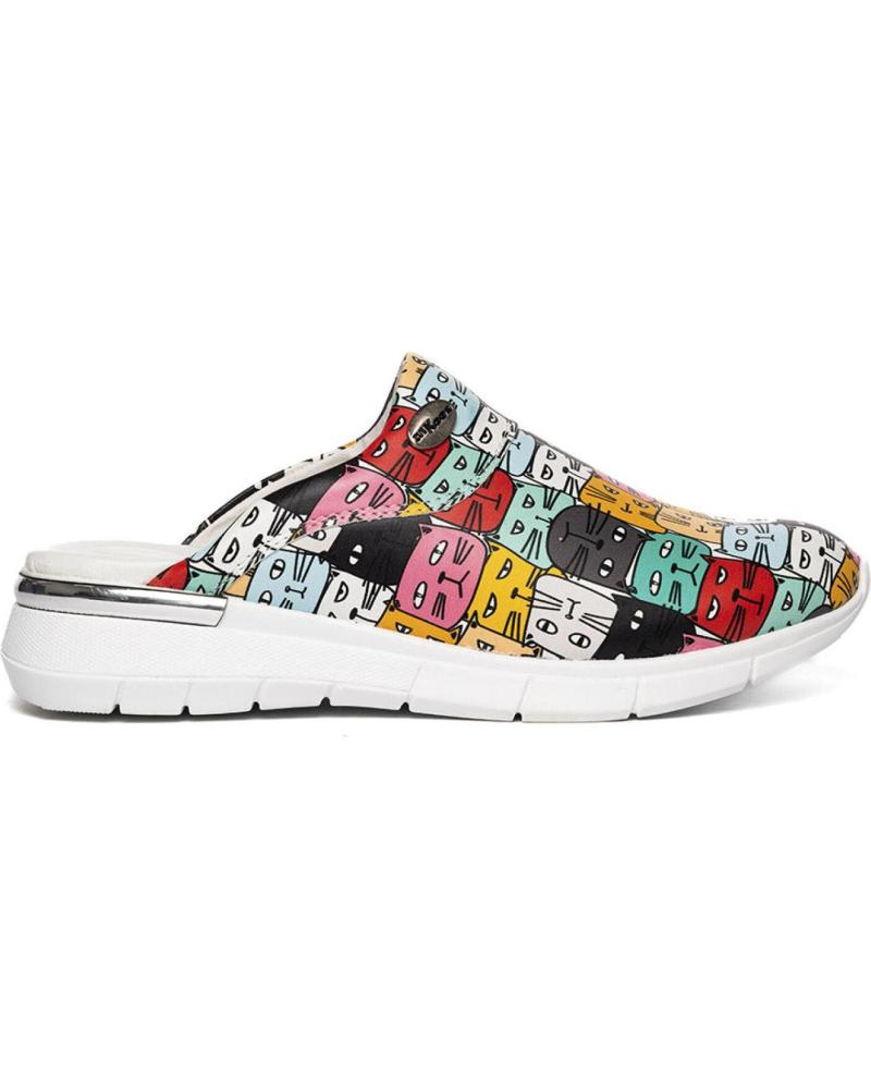 Zoccoli ZUEKOOS  per Donna ZUECO CATS CONFORT FLEX  MULTICOLOR