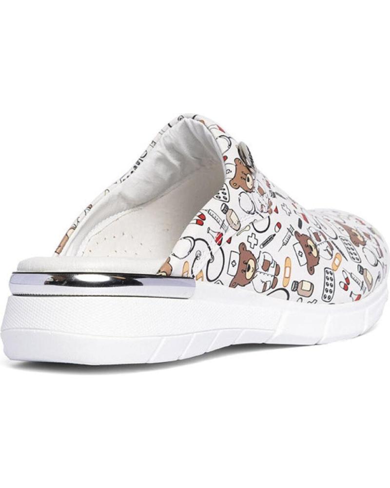 Tamancos De Mujer ZUEKOOS ZUECO OSITO CONFORT FLEX MULTICOLOR