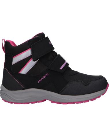 girl boots GEOX J94ALB 0CE11 J KURAY B ABX  C0922 BLACK-FUCHSIA