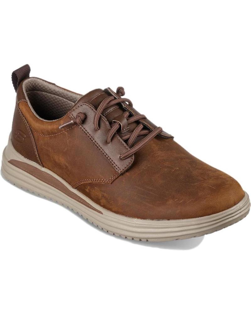 Zapatos De Hombre SKECHERS ZAPATOS DE SPORT 204667 CUERO MARRoN