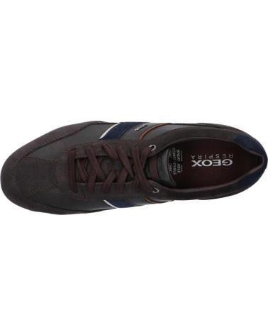 Man shoes GEOX U52T5C 022ME U WELLS C6024 DK COFFEE 