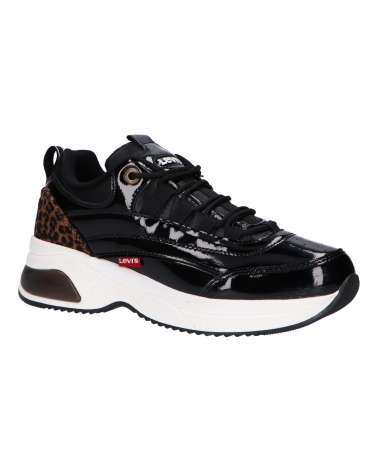 Sportif pour Femme et Fille et Garçon LEVIS VCHE0030S CHELSEA 2442 BLACK ANIMAL PRINT