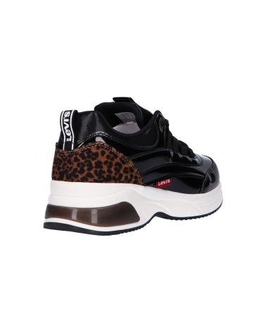 Sportif pour Femme et Fille et Garçon LEVIS VCHE0030S CHELSEA 2442 BLACK ANIMAL PRINT