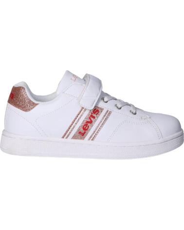 Sapatos Desportivos LEVIS  de Menina VADS0040S BRANDON  2900 WHITE ROSE