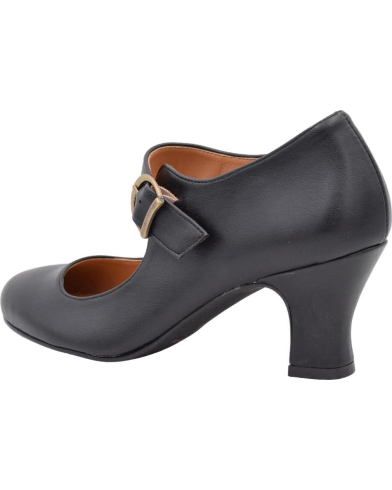 Scarpe De Mujer ZAPATOS DE BAILE FLAMENCO NAPA SOFT HEB NEGRO
