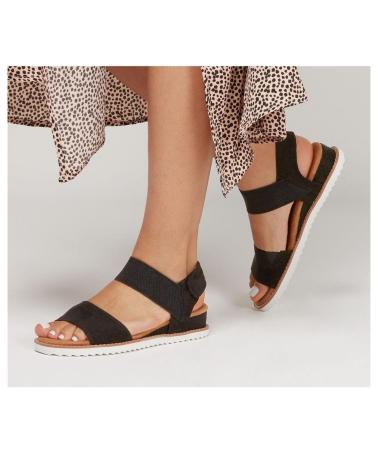 Woman Sandals SKECHERS DESERT KISS NEGRA NEGRO