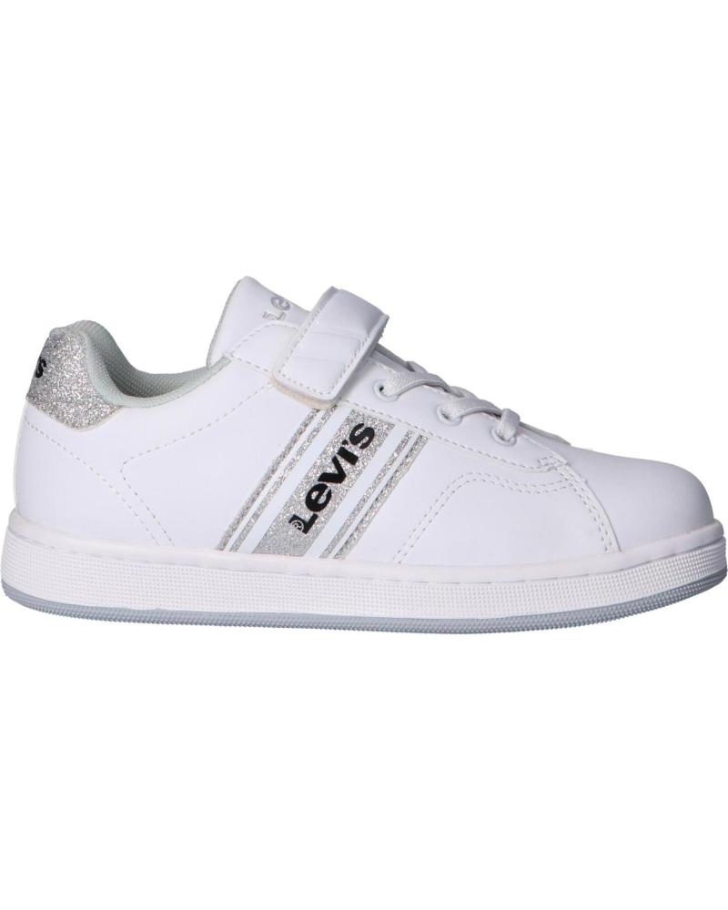 Sportschuhe für Mädchen LEVIS VADS0040S BRANDON 0081 WHITE-SILVER