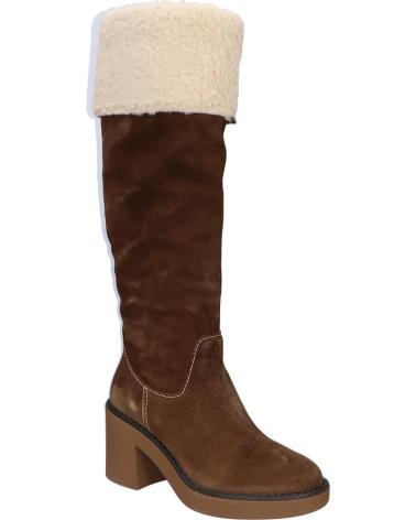 Woman boots GEOX D949UB 023BH D ADRYA MID CR65K TOBACCO-CREAM