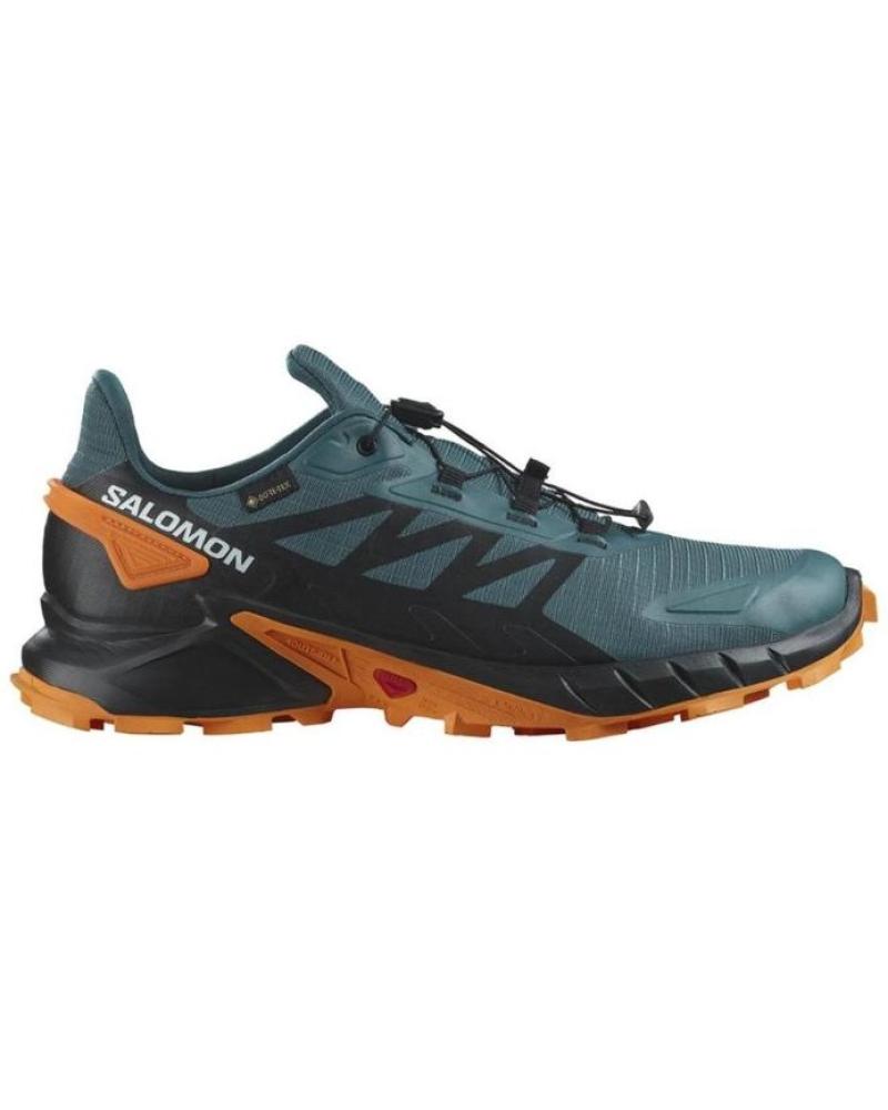 Scarpe sport SALOMON  per Uomo MONTANA SUPERCROSS 4 GTX VERDE-NARANJA L47119800  VERDE