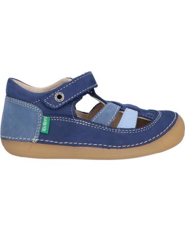 Sandálias KICKERS  de Menino 611086-10 SUSHY  53 BLEU TRICOLORE