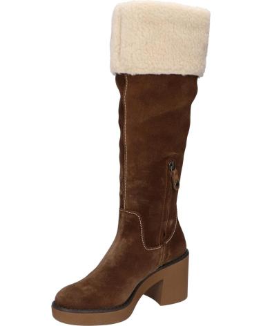 Woman boots GEOX D949UB 023BH D ADRYA MID CR65K TOBACCO-CREAM