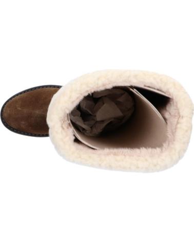 Woman boots GEOX D949UB 023BH D ADRYA MID CR65K TOBACCO-CREAM