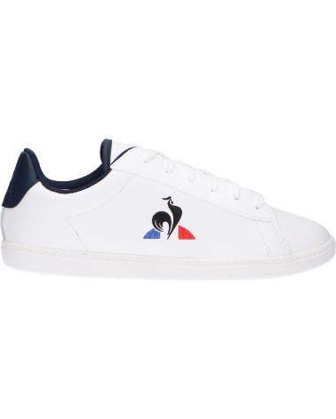 Woman and girl and boy Zapatillas deporte LE COQ SPORTIF 2020241 COURTSET GS  OPTICAL WHITE-DRESS BLUE