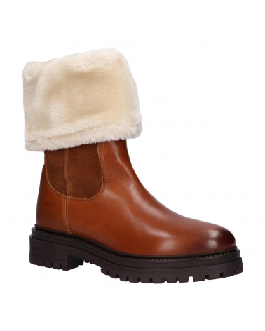 Boots GEOX  für Damen D04HRM 02246 D IRIDEA  C6001 COGNAC