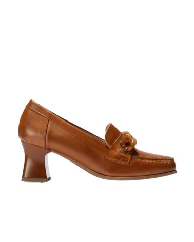 Zapatos de tacón de Mujer PITILLOS ZAPATO MUJER CADENA CUERO 5071 BRANDY