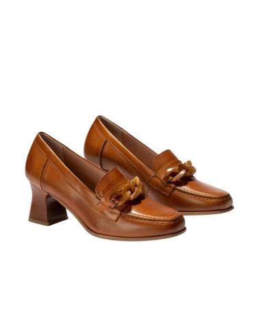 Zapatos de tacón de Mujer PITILLOS ZAPATO MUJER CADENA CUERO 5071 BRANDY
