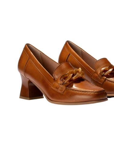 Zapatos de tacón de Mujer PITILLOS ZAPATO MUJER CADENA CUERO 5071 BRANDY