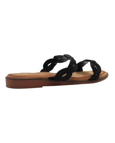 Woman Flip flops  SANDALIA STRASS CALZAPIES  523009 NEGRO