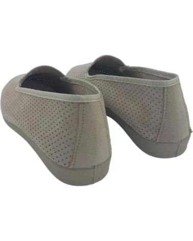 Pantofole NORTEÑAS  per Donna ALPARGATAS SENORA NORTENAS MOCASIN BEIGE 13-727  BEIGE