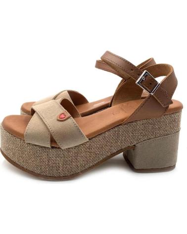 Sandales OH MY SANDALS  pour Femme SANDALIAS MUJER TACON TAUPE 5253  TAUPE